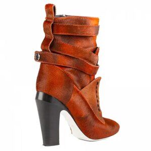 Fendi Pony-style calfskin ankle boots